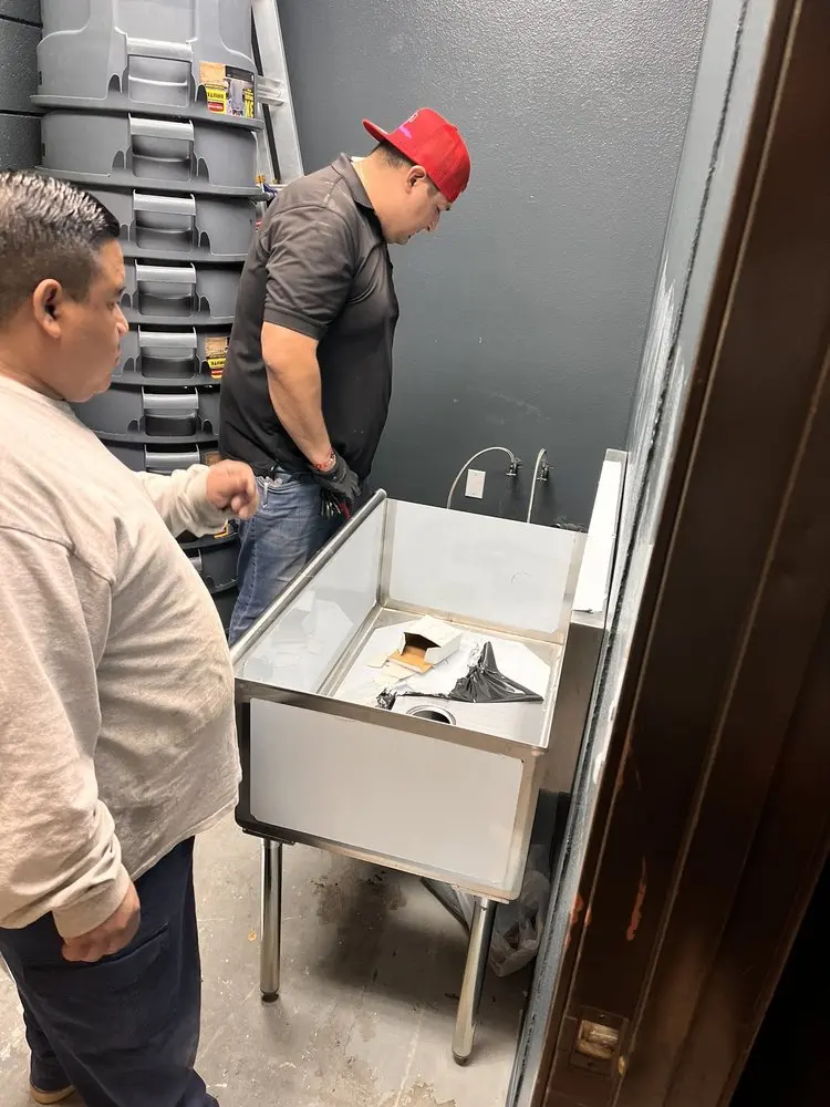 Commercial plumbing and sink installation in Creek Point